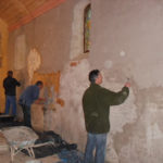 restauration chapelle Saint Pierre Giroussens avec association ARBRE
